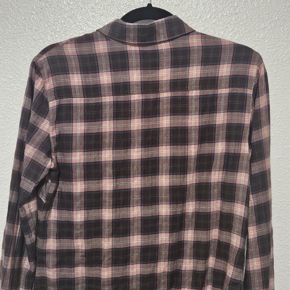 Standard James Perse button down plaid shirt size… - image 9